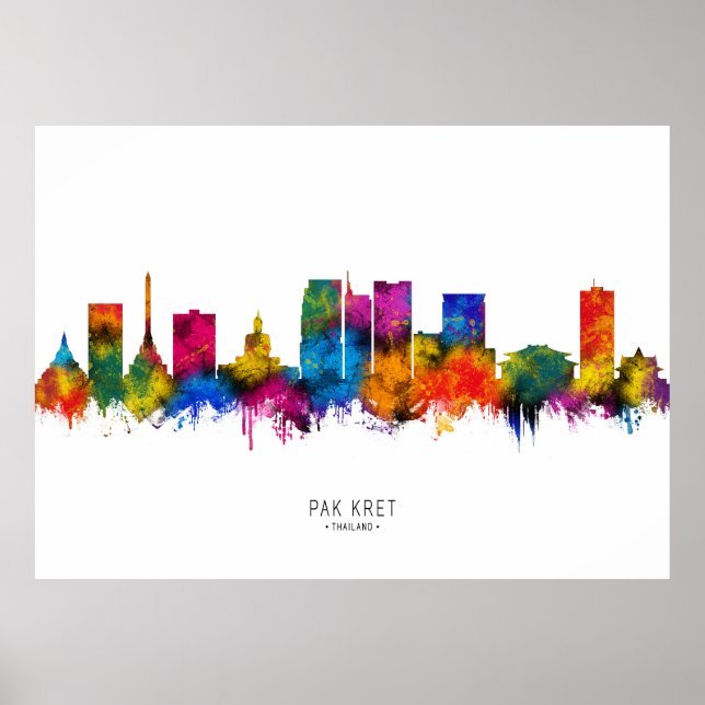 Poster Pak Kret Thailand Skyline (Frente)