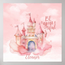 Palácio Be-You-Tiful na Nuvem Rosa Personalizado