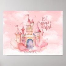 Palácio Be-You-Tiful na Nuvem Rosa Personalizado