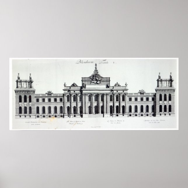 Pôster Palácio Blenheim (Frente)