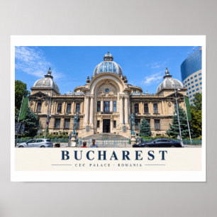 Poster Palácio CEC de Bucareste