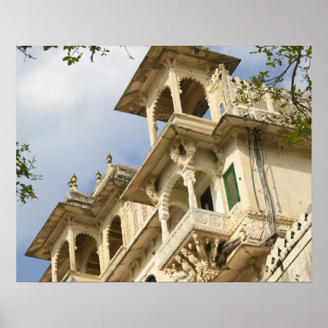 Pôster Palácio da Cidade, Udaipur, Rajastão, Índia (Frente)