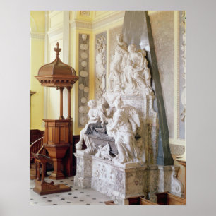 Pôster Palácio de Blenheim, a capela, c.1705