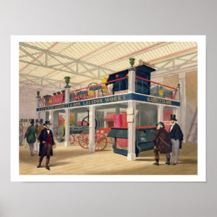 Poster Palácio de cristal, a corte agrícola (colorida l