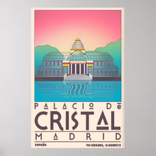 Pôster Palacio De Cristal Geometria Ousada e Calma