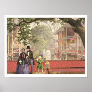 Pôster Palácio de cristal, o Transept do Galler sul