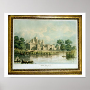 Pôster Palácio de Kew como visto de Brentford, gravado