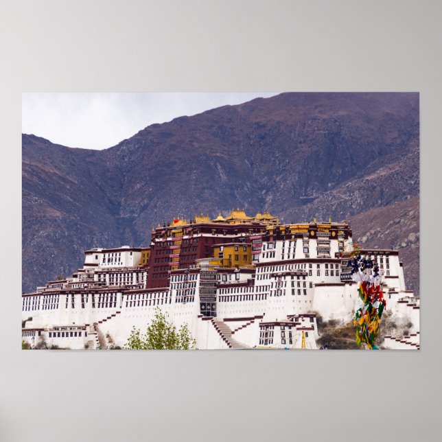 Poster Palácio de Potala em Lhasa - Tibete (Frente)