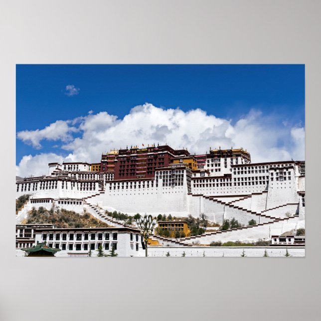 Poster Palácio de Potala em Lhasa - Tibete (Frente)