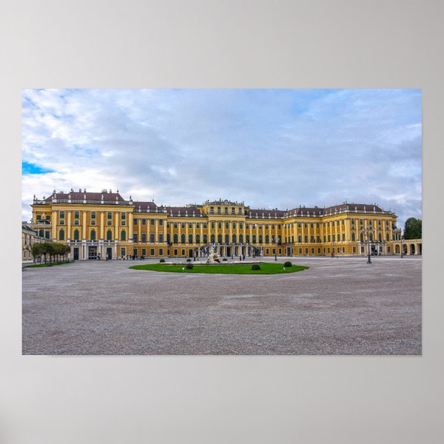 Poster Palácio de Schönbrunn, Viena, Áustria (Frente)