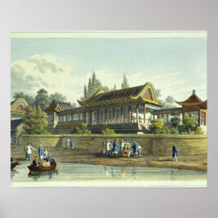 Pôster Palácio de verão do imperador, oposto à cidade 