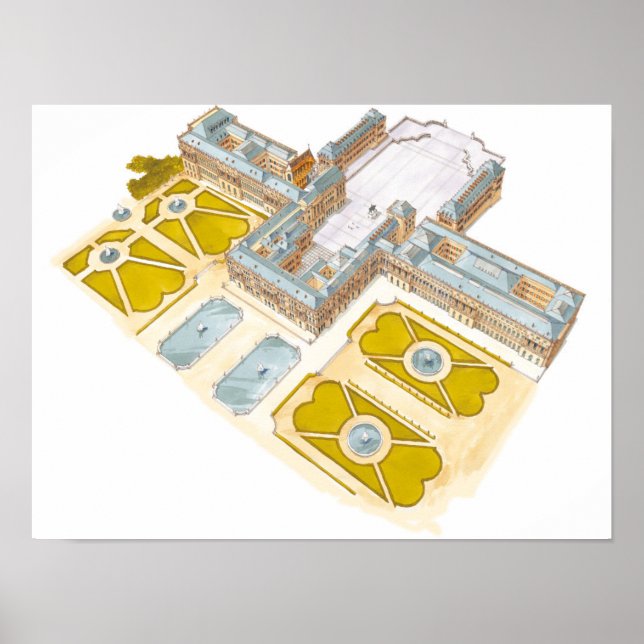 Pôster Palácio de Versalhes. França (Frente)