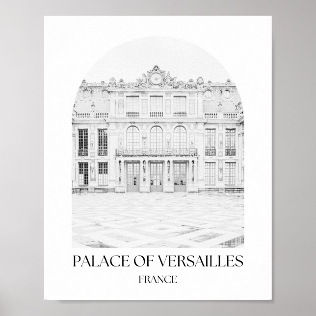 Poster Palácio de Versalhes France Arch Photo Print (Frente)