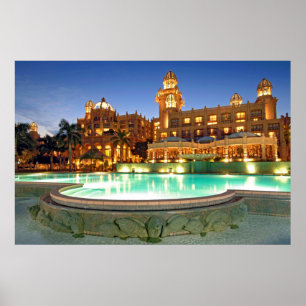 Pôster Palácio Do Hotel Cidade Perdida E Piscina De Nadaç