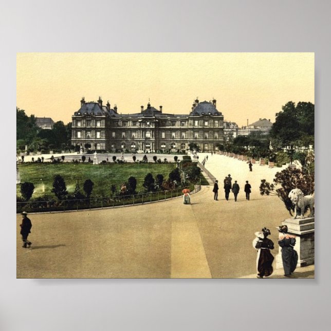 Pôster Palácio do Luxemburgo, Paris, Foto clássica france (Frente)