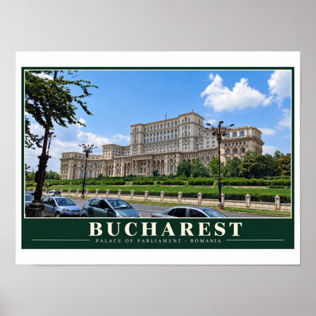 Poster Palácio do Parlamento de Bucareste (Frente)