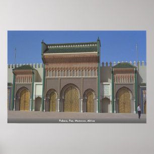 Pôster Palácio, Fez, Marrocos, África