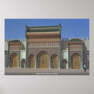 Pôster Palácio, Fez, Marrocos, África