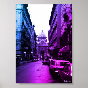 Poster Palácio Imperial de Viena Vintage Áustria
