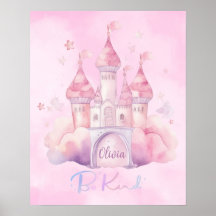 Palácio Seja Gentil na Nuvem Rosa Personalizado