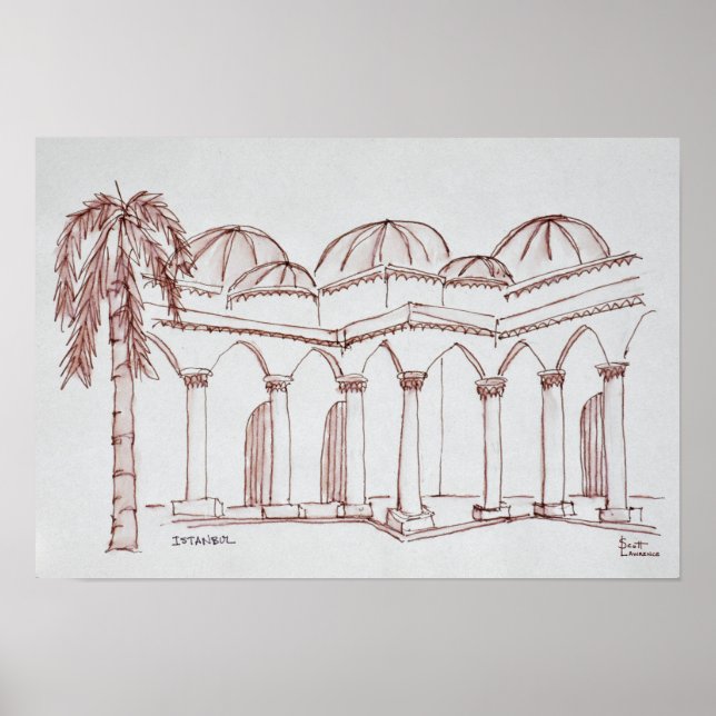 Pôster Palácio Topkapi | Istambul, Turquia (Frente)