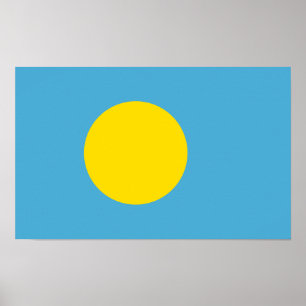 Pôster Palau - bandeira de Palauan