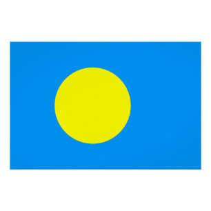 Pôster Palau Flag