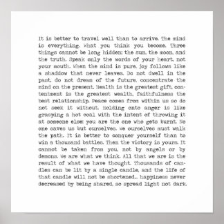 Poster Palavra Buddha Wisdom