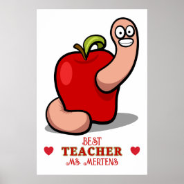 Poster Palavra de Apreciação do Professor em Apple Add Na