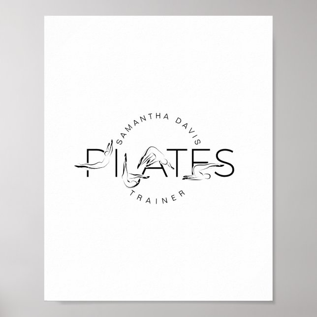 Poster Palavra Pilates Instrutor (Frente)