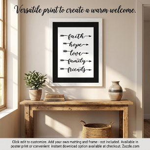 Poster Palavras de seta