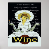 Palavras De Vinho, Estilo Vintage Senhora, Sinal