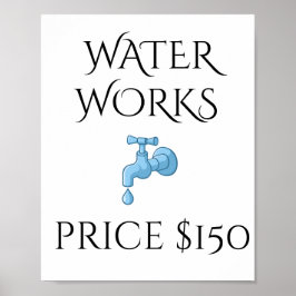 Poster Palavras De Waterworks Para Banheiro | Bathroom Wa