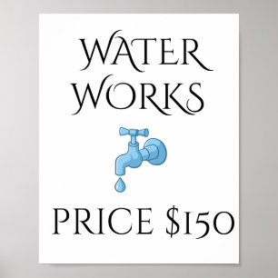Poster Palavras De Waterworks Para Banheiro Bathroom Wa