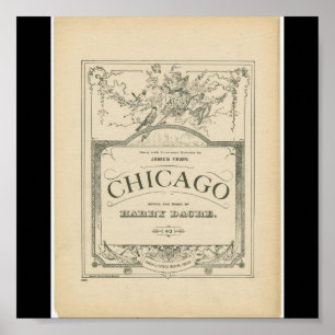 Pôster Palavras e Música de Chicago de Poster-Vintage