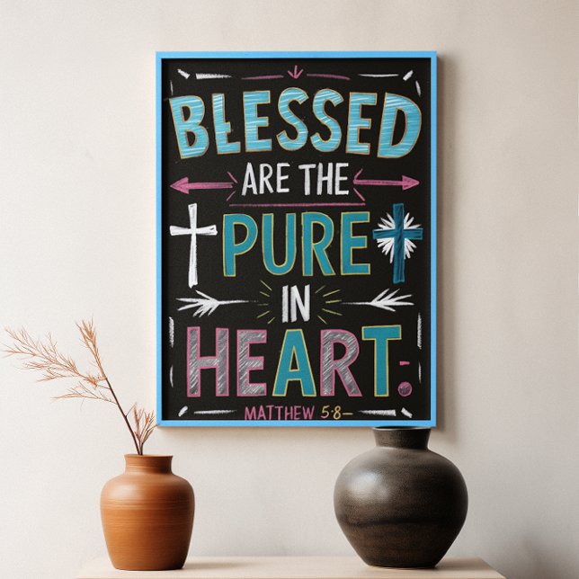 Poster Palavras iluminantes em meio a uma cruz (Criador carregado)