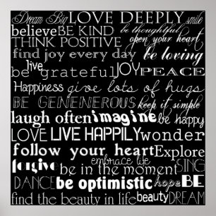 Pôster Palavras Inspiracionais