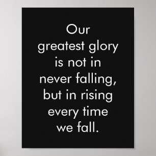 Pôster Palavras inspiradas sobre citações de Confucius 