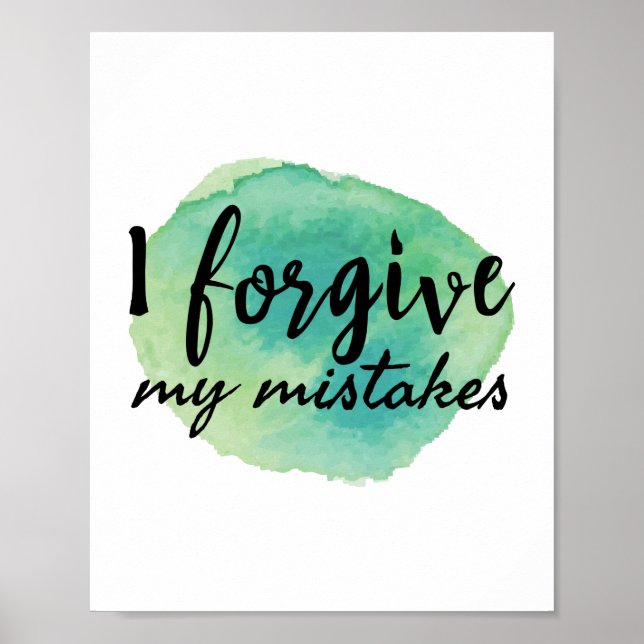 Poster palavras inspiradoras para autocuidado (Frente)