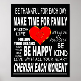 Poster Palavras Inspirativas para viver