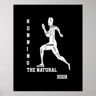 Poster Palavras Motivacionais, Corrida - o Natural High