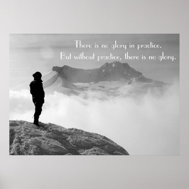 Poster Palavras Motivacionais para Prática e Desempenho (Frente)