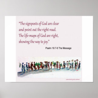 Poster Palavras para viver - Multidões e Sinais