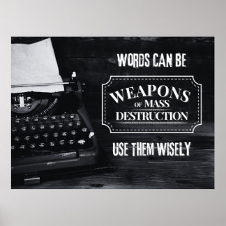 Poster Palavras podem ser ADM - Digitação tática