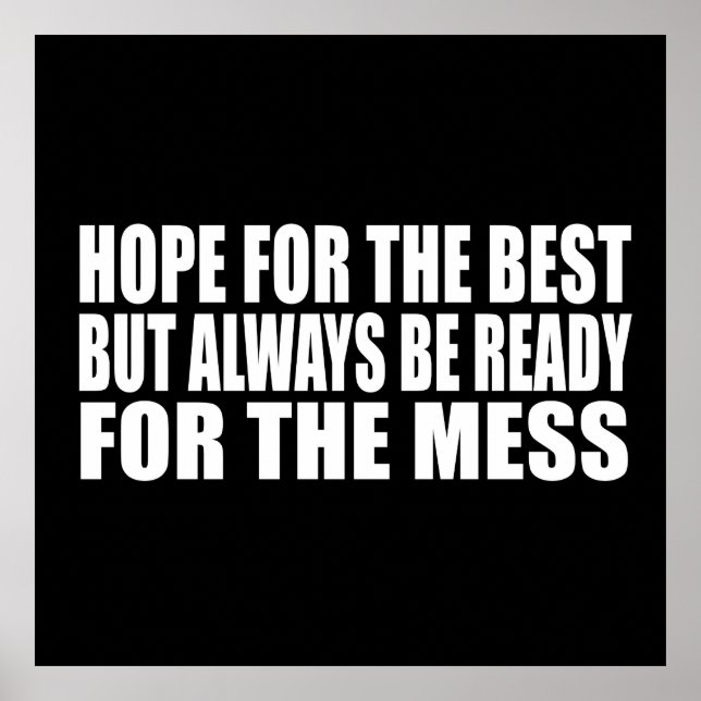 Poster palavras sarcásticas engraçadas (Frente)