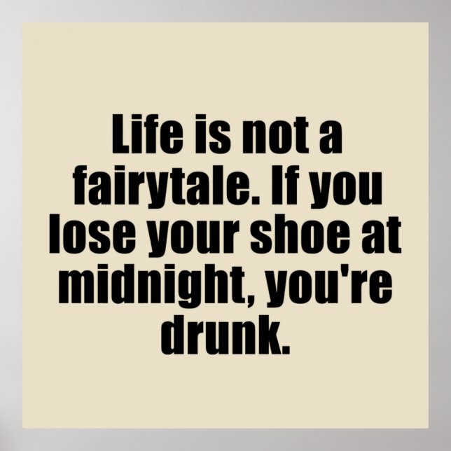 Poster palavras sarcásticas engraçadas (Frente)