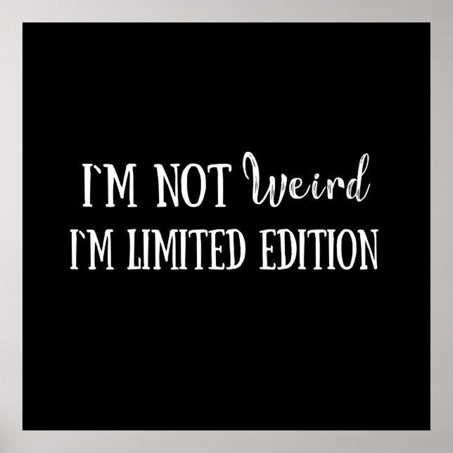 Poster palavras sarcásticas engraçadas (Frente)