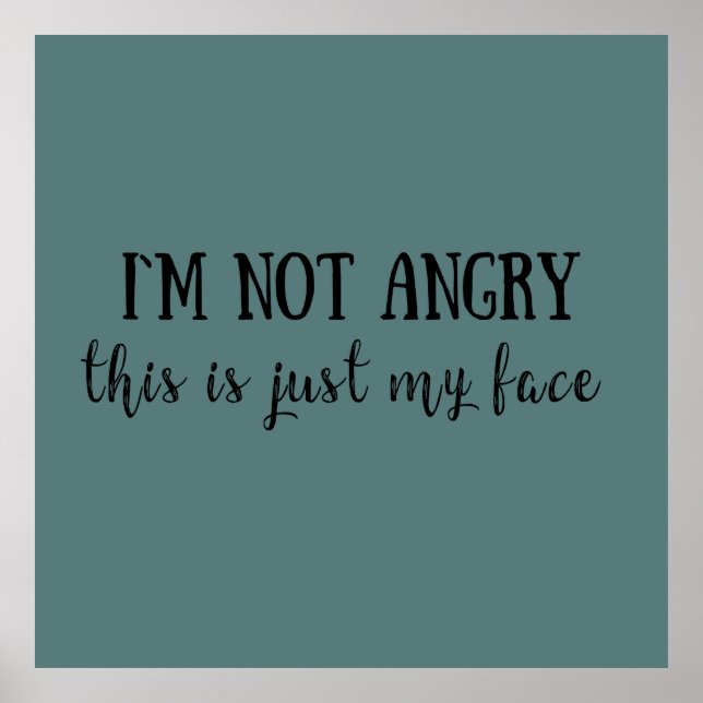 Poster palavras sarcásticas engraçadas (Frente)