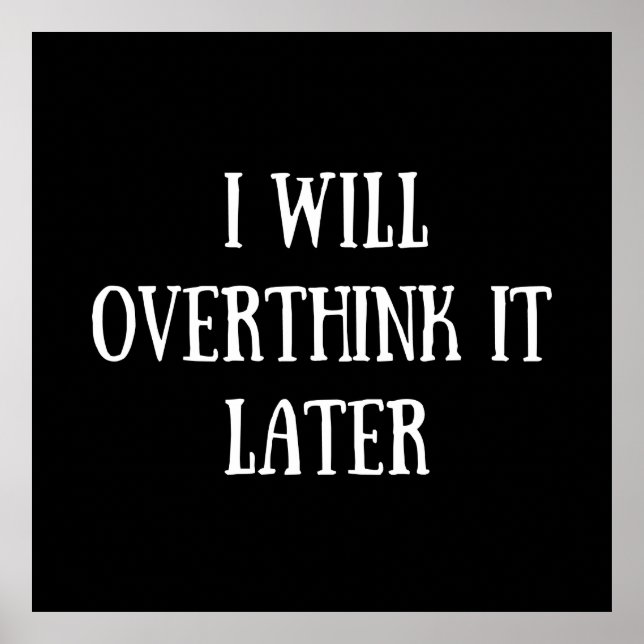 Poster palavras sarcásticas engraçadas (Frente)