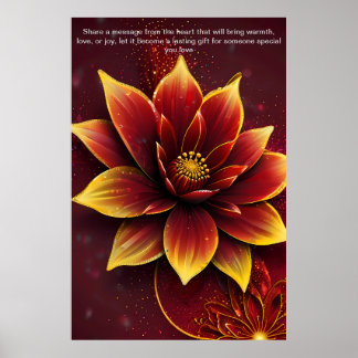 Poster Palavras Sensíveis: Um Presente Personalizado de A